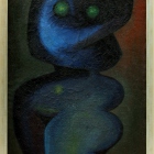 Henryk Płóciennik, Akt, 1963, olej, płótno 118x60 cm