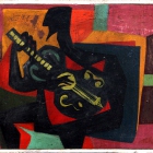 Henryk Płóciennik, Jazz, ok. 1960, olej, płótno 50 x 62 cm 