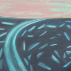 z cyklu POWROTY, Borów V, 2019, olej na płótnie, 70 x 80 cm